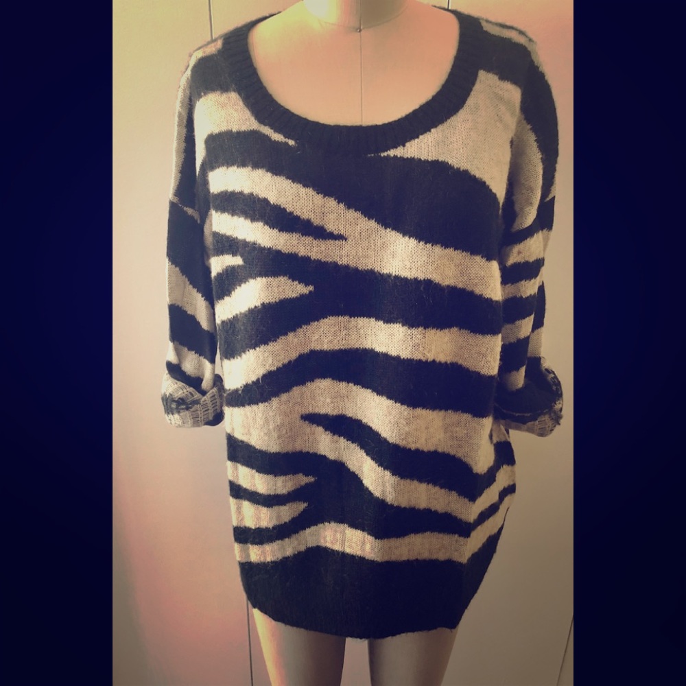 Club Monaco zebra sweater